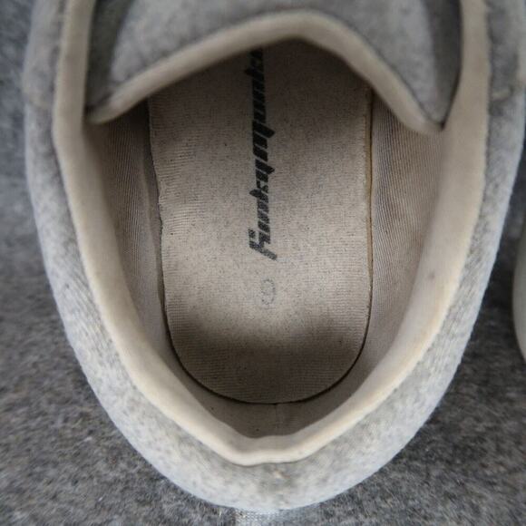 Funky Monkey Shoes Kids 9 Slip On Sneakers Bow Grey Girls Trainer Casual Comfort - Picture 9 of 13